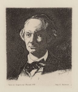 Portret van de Dichter Charles Baudelaire