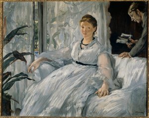Lezen door Édouard Manet