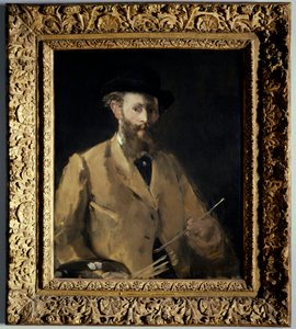 Zelfportret met palet. Schilderij door Edouard Manet (1832-1883) 1879 Privécollectie