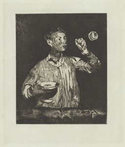 De Jongen met Zeepbellen door Édouard Manet