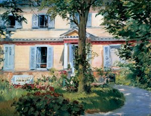 Het Huis in Rueil door Édouard Manet