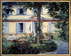 Het huis van Rueil door Édouard Manet