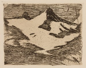 De berg, plaat 2 van Le Fleuve door Édouard Manet