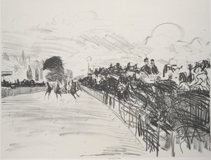 De Races Les Courses door Édouard Manet