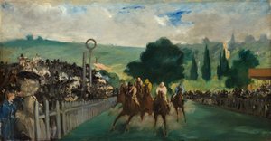 De Races bij Longchamp, 1866 door Édouard Manet