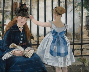 De spoorweg door Édouard Manet