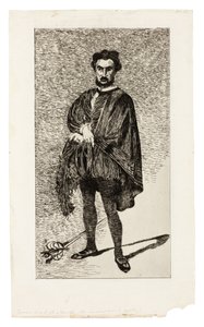 De Tragische Acteur (Rouvière in de rol van Hamlet) door Édouard Manet