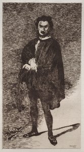 De tragische acteur door Édouard Manet