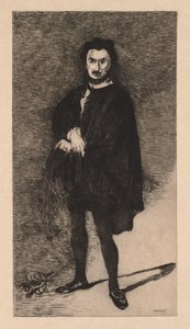De tragische acteur door Édouard Manet
