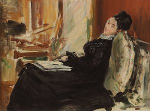 Jonge Vrouw met Boek, ca. 1875