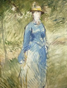Jonge Vrouw in het Groen; Jeune Femme dans la Verdure, 1882 door Édouard Manet