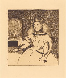 De Infanta Marguerita door Edouard Manet after Diego Velázquez