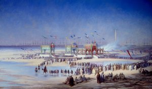 Ceremonie van de inauguratie van het Suezkanaal in Port Said