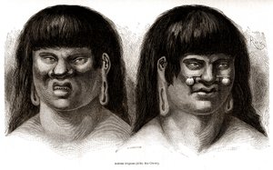 Koppel Peruaanse Orejones-indianen (Ccotos-stam)