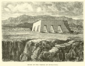 Ruïnes van de Tempel van Huiracocha door Edouard Riou