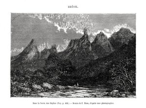 Serra dos Órgãos, Brazilië, 19e eeuw door Edouard Riou