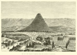 De stad en vallei van Arequipa, vanaf de hoogten van Yanahuara door Edouard Riou