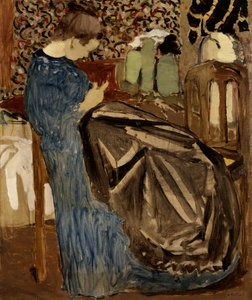 Een naaister door Edouard Vuillard