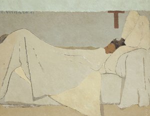 In bed, 1891 door Edouard Vuillard