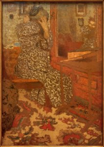 Bij het kammen door Edouard Vuillard