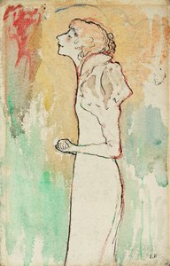 Zangeres, ca. 1891-92 door Edouard Vuillard