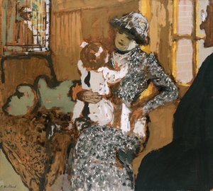 Kind in een wit schort, ca. 1909