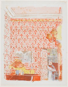 Interieur met Roze Gordijnen I