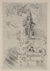 Kleine schetsen op het plein door Edouard Vuillard