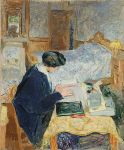 Lucy Hessel lezend door Edouard Vuillard