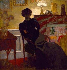 Madame Hessel thuis door Edouard Vuillard