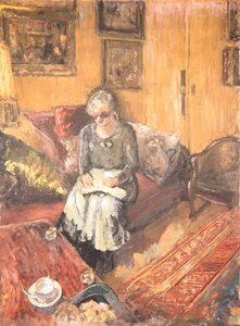 Madame Hessel in de Boudoir, Rue de Naples, c.1935 door Edouard Vuillard