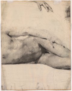 Liggende mannelijke naakt (verso) door Edouard Vuillard