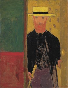 Zelfportret met strohoed, ca. 1892