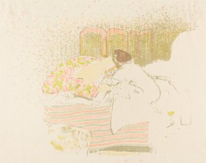 De geboorte van Annette, 1898 door Edouard Vuillard