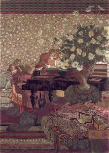De privacy. Decoratie voor de bibliotheek van Dr. Vaquez door Edouard Vuillard