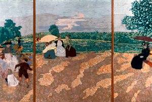 De openbare tuinen (detail), 1894 door Edouard Vuillard