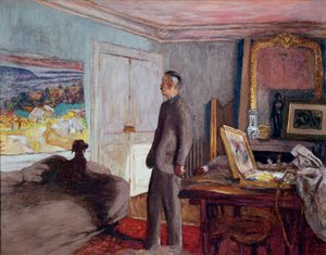 De schilder Pierre Bonnard thuis door Edouard Vuillard
