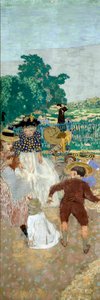 De openbare tuinen: De verpleegsters (detail) door Edouard Vuillard
