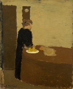 Vrouw in Zwart door Edouard Vuillard