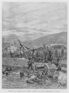 Intocht van Garibaldi in Palermo (gravure)
