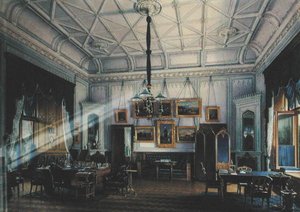 Blauwe studie van keizer Alexander II (1818-81) in het Farm Palace, 1860
