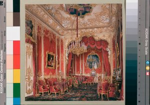 Interieurs van het Winterpaleis: Het boudoir van Keizerin Maria Alexandrovna