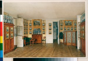 Interieurs van het Winterpaleis: De kamer van keizer Alexander II door Eduard Hau