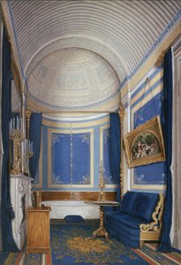 Interieurs van het Winterpaleis. De Badkamer van Keizerin Maria Alexandrovna, 1850s door Eduard Hau