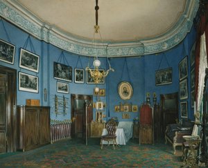 Interieurs van het Winterpaleis. De Slaapkamer van Kroonprins Nikolay Aleksandrovich, 1865