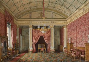 Interieurs van het Winterpaleis. Het Eerste Gereserveerde Appartement. De Slaapkamer van Grootvorstin Maria Nikolajevna, 1867