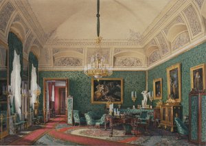 Interieurs van het Winterpaleis. Het Eerste Gereserveerde Appartement. De Kleine Studiekamer van Grootvorstin Maria Nikolajevna, 1867