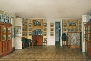 Interieurs van het Winterpaleis. De kamer van de lakei van keizer Alexander II, 1874