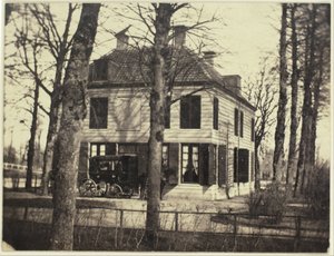 Gezicht op een huis in een park door Eduard Isaac Asser