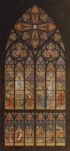 Ontwerp voor een glas-in-loodraam van de Votivkerk in Wenen